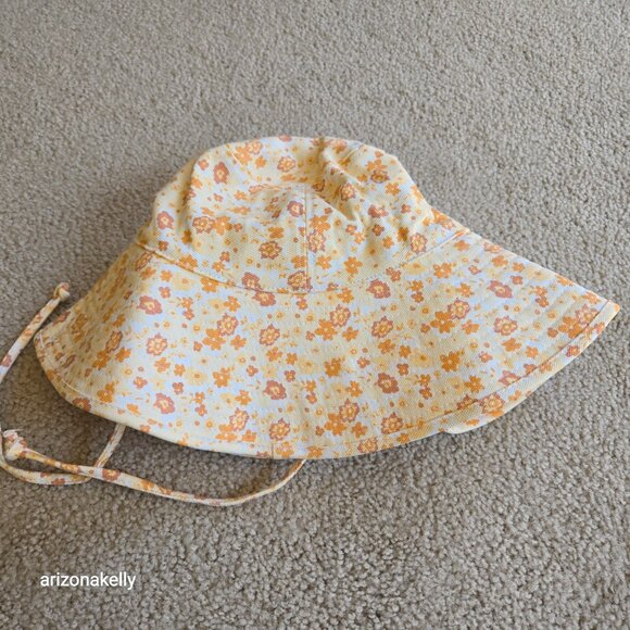 NWT Lack of Color Holiday Sun Hat Peach Bloom Cotton Bucket - Picture 6 of 6
